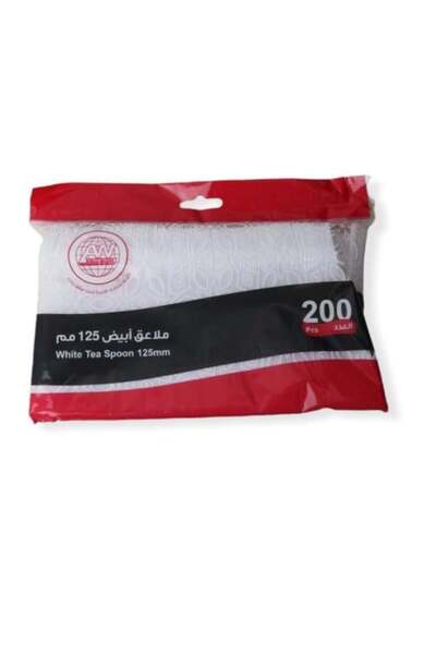 Meven Set Beauty Set of small multipurpose plastic spoons, 200 pieces