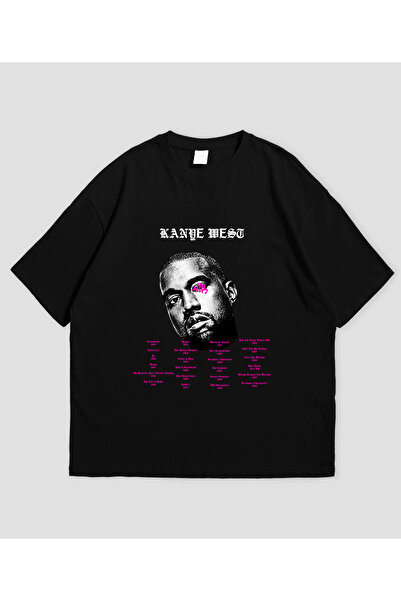 SVART WEAR Κάντε κράτηση για το Kanye West με τύπωμα oversized Unisex T-Shirt