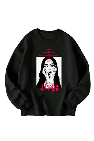 SVART WEAR Jisoo Štampano Oversize kroj unisex dukserica