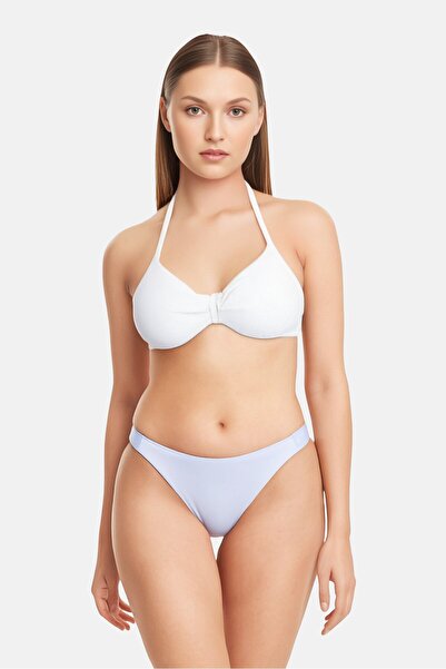 Calvin Klein Women Brand Logo Bikini Bottom, Slate Blue