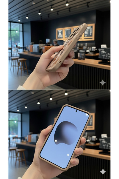Rivor Xiaomi Redmi Note 15 Pro 4G Uyumlu Kılıf Kamera Korumalı Vintage Papatya Desenli Kahverengi Silikon Kapak