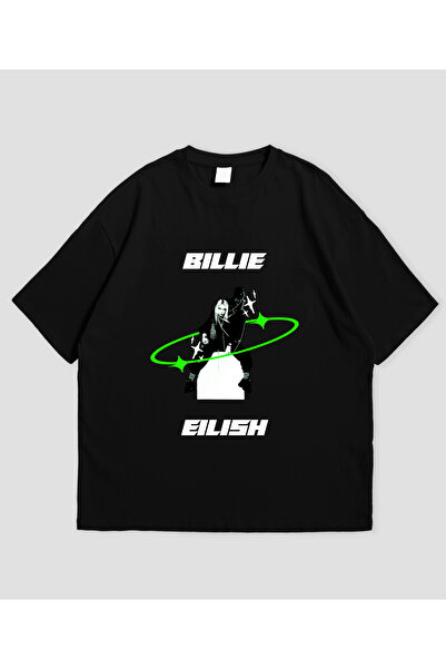 SVART WEAR تي شيرت بيلي إيليش مطبوع قصة فضفاضة للجنسين