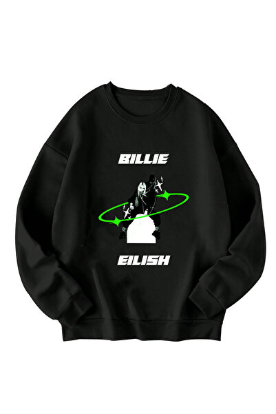 SVART WEAR سويت شيرت بيلي إيليش مطبوع قصة فضفاضة للجنسين