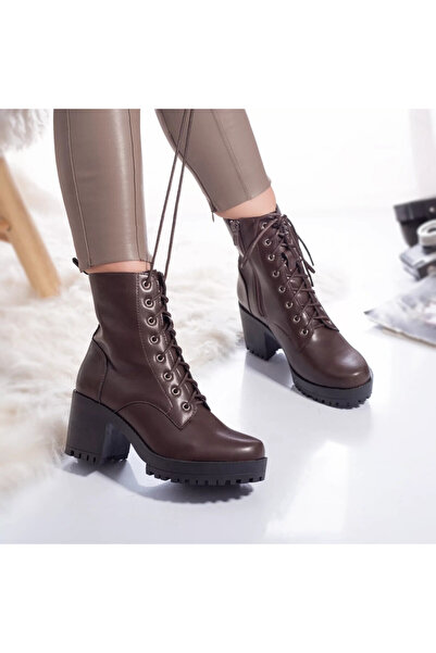 Botinelli Women's boots, ecological leather, lined, hailey, brown, 38