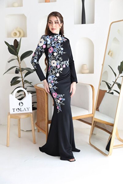 tolay فستان سهره نسائي مطرز