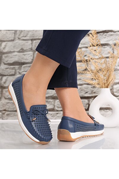 Botinelli Pantofi sport damă bleumarin din piele naturală Alinca, 37