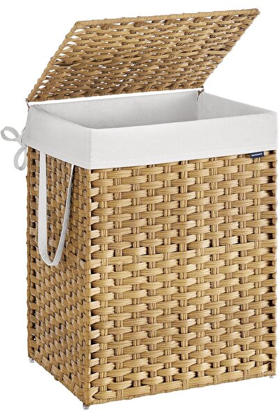 SONGMICS Laundry Basket with Lid, 29.1 Gallon (110L)