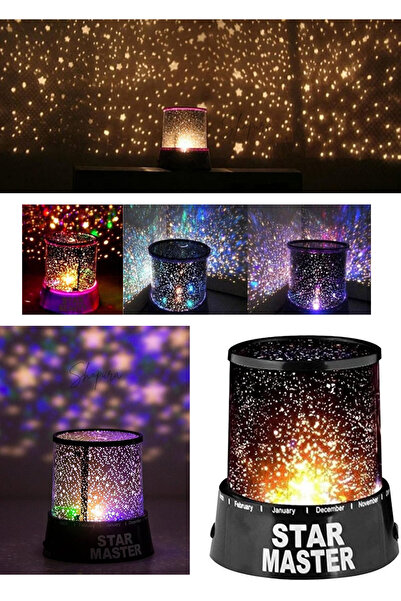 Shopura Yıldızlı Masa Lambası, Gökyüzü Projeksiyon Gece Lambası, Yıldızlı Gec...