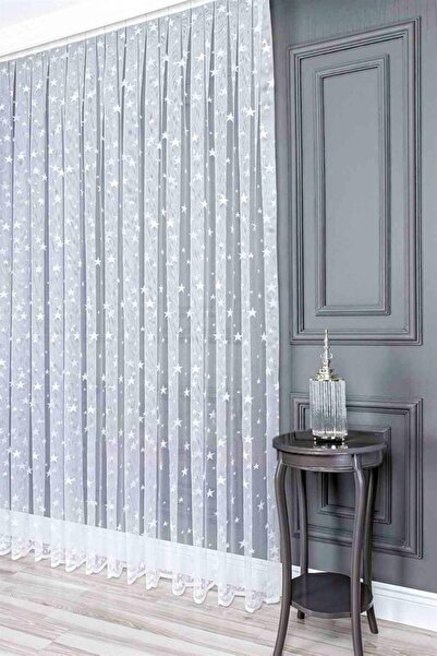 Genel Markalar Ev orlTül Perde Tek Kanat ORMETULBYKYLDZEKRUEKSTRFR Ekru 250 x...