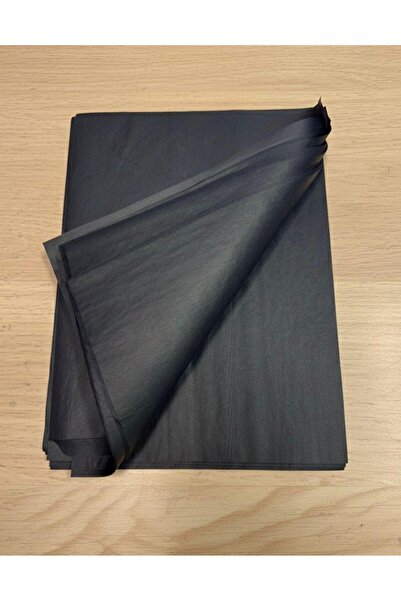 aybaş kağıtçılık Siyah Renk Pelur Kağıdı 25x35 Cm (25 Adet) Paketleme Kağıdı,...