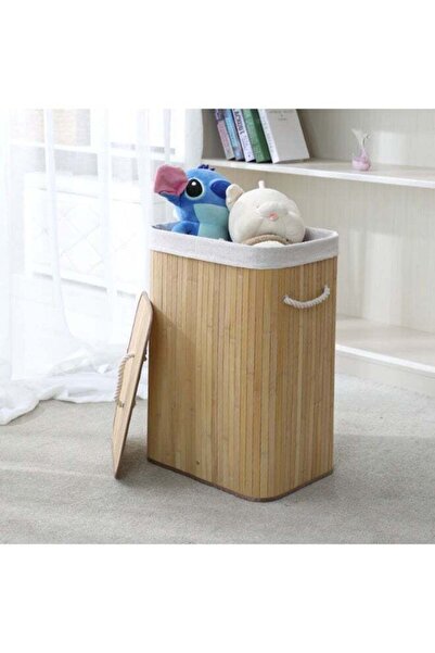 Noon East Storage Basket Bamboo Yellow 40x30x60 cm