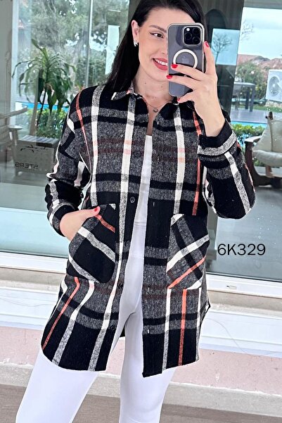 İnce Topuk Tunik Oduncu Gömlek 6k329