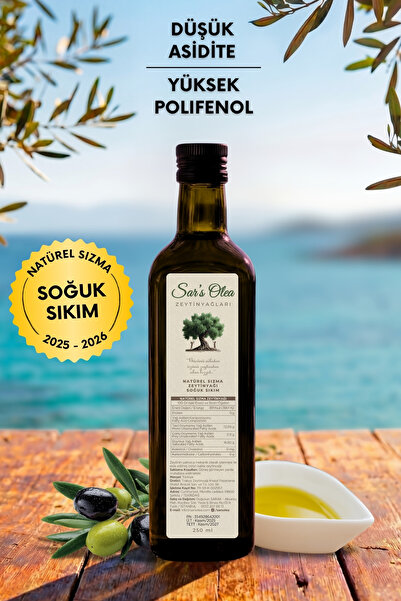 Sar's Olea Soğuk Sıkım Natürel Sızma Zeytinyağı 250 ml Özel Üretim