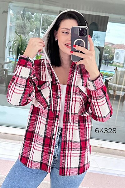 İnce Topuk Hooded Lumberjack Shirt 6K328