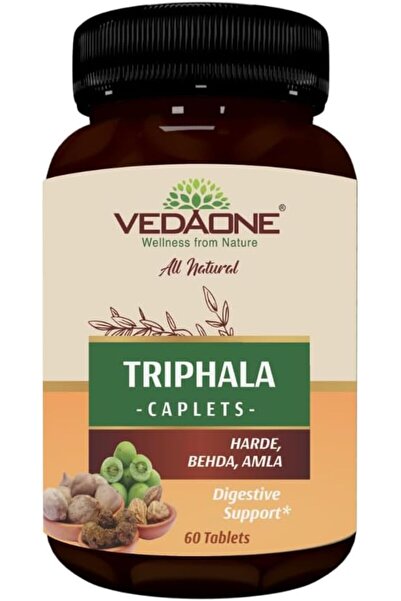 VedaOne أقراص تريفالا، دعم طبيعي للجهاز الهضمي مع أملا هاردي بهدا، 60 قرصًا