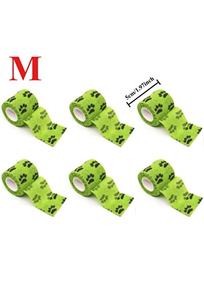 Choice5 5 سم × 4.5 م، 6 قطع، أخضر، 12/6 قطع، ضمادات لاصقة ذاتية اللصق للمشي، ...