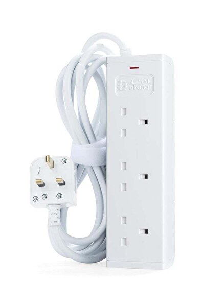Alfanar 13A Cord Extension 3 Sockets 5 Meters With Overload Protection For More Safety