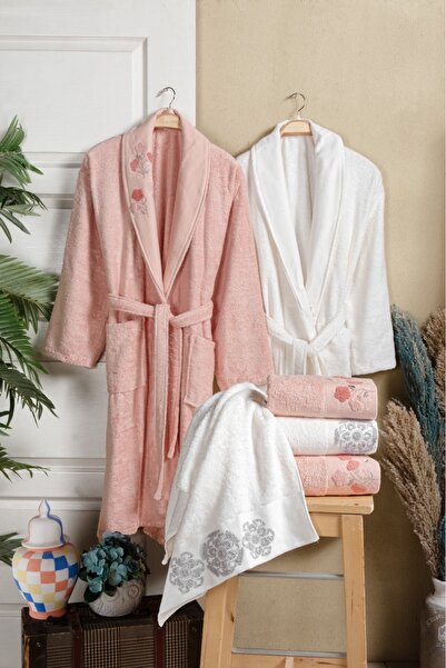 Fiesta Tekstil طقم روب حمام من 6 قطع من كوين ستار بامبو