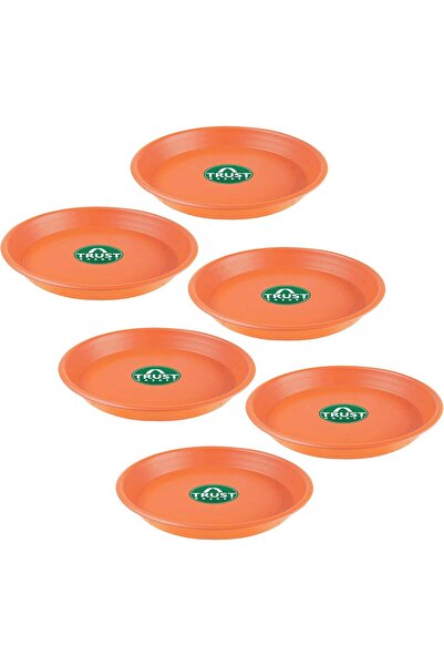 TrustBasket UV-treated 26 cm Plant Saucers for 40.5 cm Pots, Terracotta, Set ...