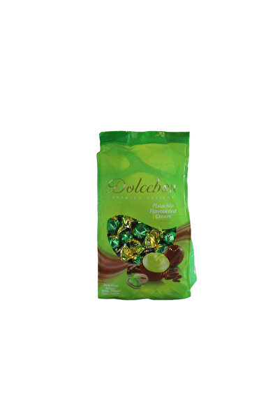 DOLCEBON Premium Praline Antep Fıstık Aromalı Krema Dolgulu Sütlü ÇİKOLATA 1 Kg