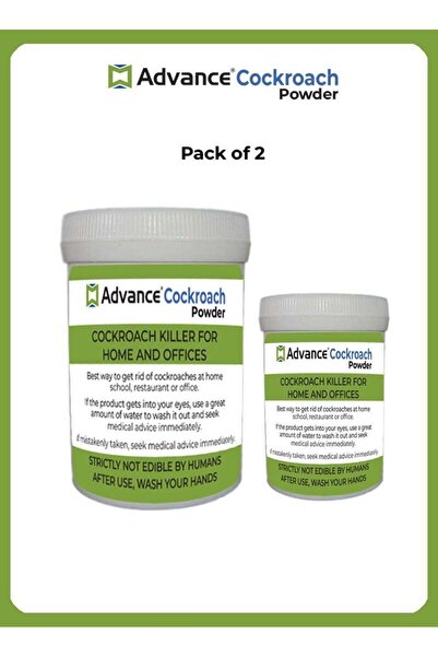 Advance مسحوق مكافحة الصراصير لحماية عائلتك من خطر الصراصير، عبوة من قطعتين