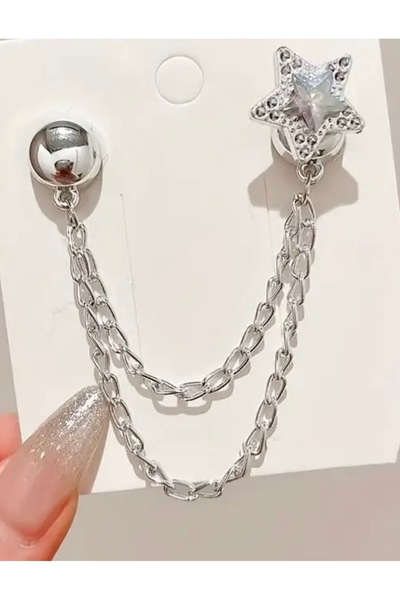 cicish Mıknatıslı Giysi Tokası(Metalik Yıldız) 11cm.Giyim-Crop-bluz-pantolon-...