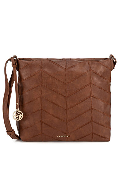 LASOCKI handbag for women brown C-LSK-K-019-06