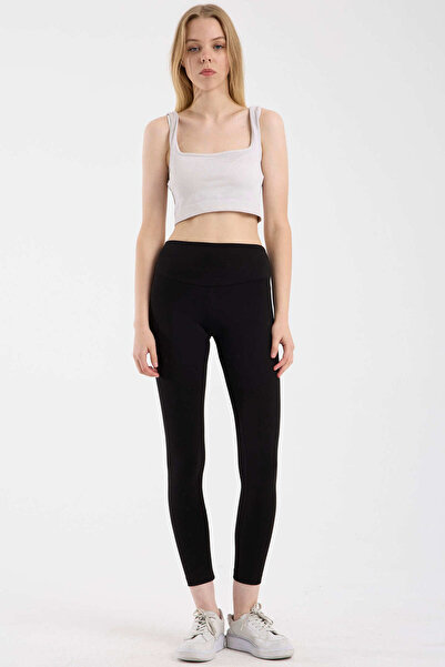 Sementa Soft Textured High Waist Shaping / Sculpting Leggings - Black