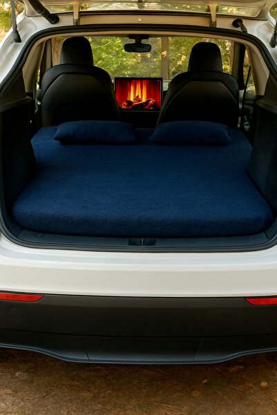 PL BEDDİNG Tesla Model Y uyumlu VISCO Kamp Yatağı - Şişirme Gerektirmez - Çan...