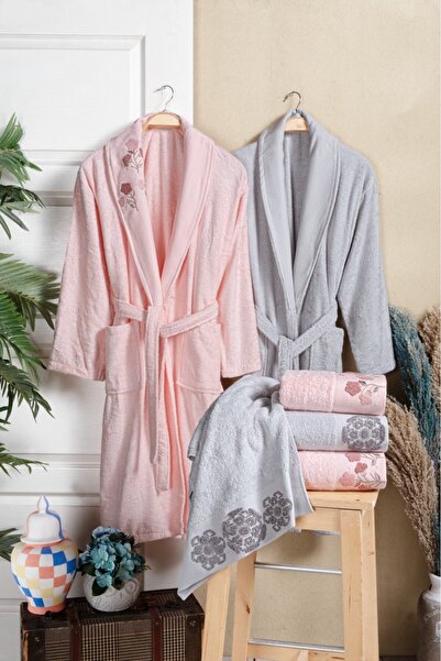 Fiesta Tekstil Queen Star Bamboo 6 Piece Bathrobe Set