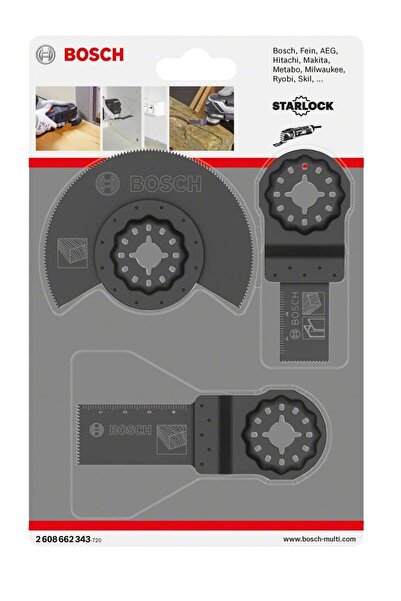 Bosch Starlock Testere 3'lü Ahşap BFW Seti 2608662343