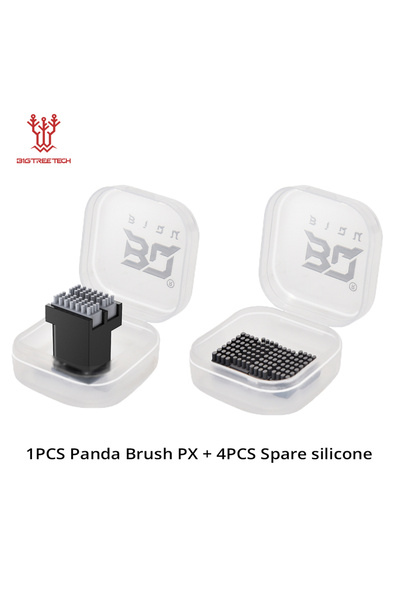 choice2 مجموعة أدوات التنظيف: فرشاة باندا PX من بيج تري تيك، وواقي تنظيف باندا، وفرشاة فوهة، وممسحة سيليكون، وفوهة تنظيف السرير الساخن.
