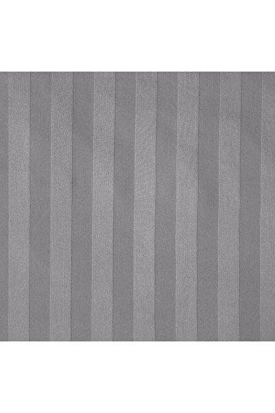 Generic Livenza Home 2Pcs Flat Sheet Set – Light Grey Striped 160x220 cm + 1 Pillow Case