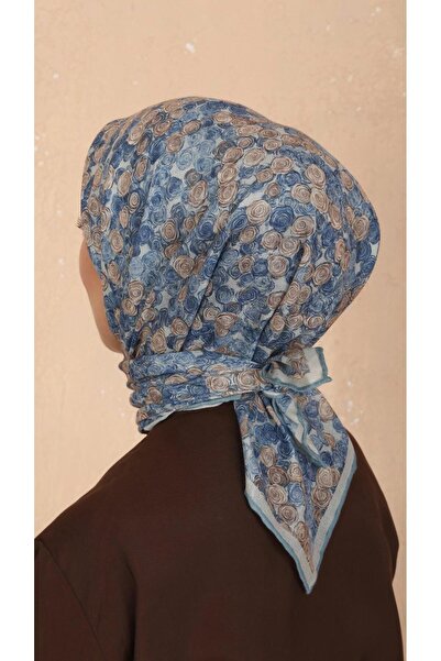 locella Soft Pamuk Eşarp Mavi-8