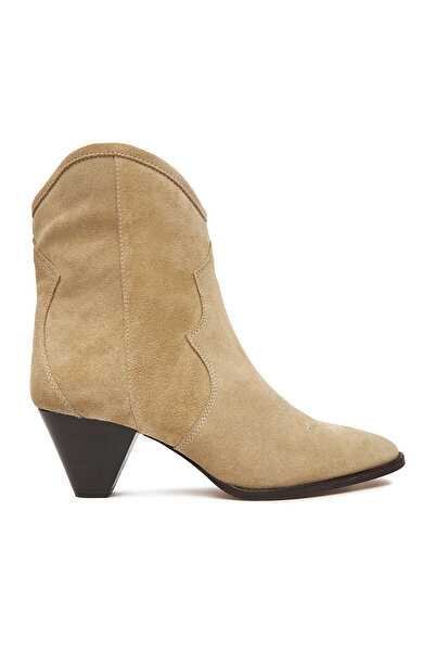 BADURA cowboy boots for women beige EO-APRIL-25FW217