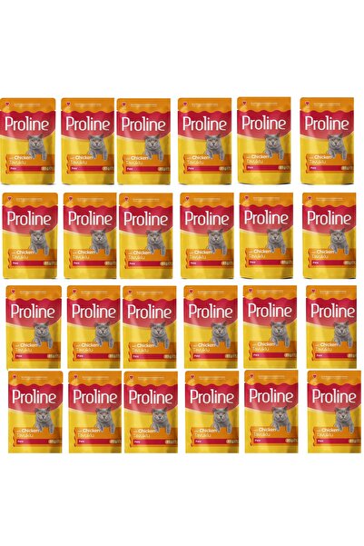 Proline Pouch Tavuklu Yaş Kedi Maması 24 x 85 gr