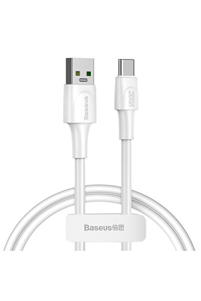 Baseus USB to USB Type-C Data and Charging Cable, 5 A, 1 m, CATSW-F02, White