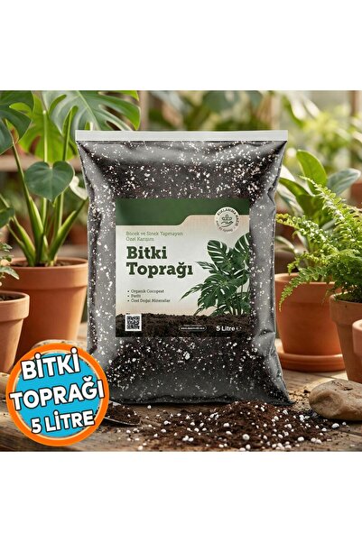 NZB Organik Cocopeat Perlit Pomza Karışımlı Genel Bitki Kullanıma Uygun Bitki Toprağı Toprak (5 LİTRE)