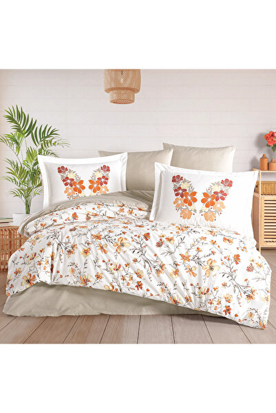 Hobby Double Poplin Duvet Cover Belis Orange