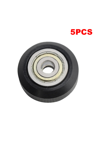 choice2 5PCS 5/10/24PCS CNC POM Wheel Pom Pulley Wheel With 625ZZ Idler Pulley Gear Passive Round Wheel Whe