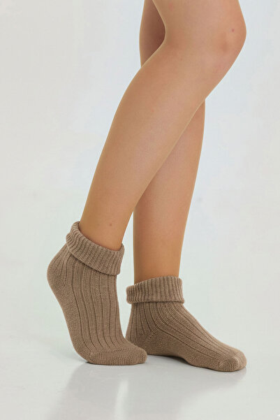 Clandestino Winter Wool Women's Socks Tan
