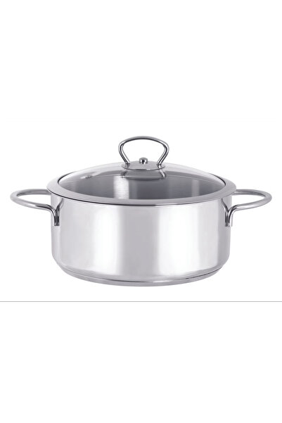 Metalac Cratiță de 1,4 l cu capac de sticlă Kulinaria oțel inoxidabil/16 cm/1...