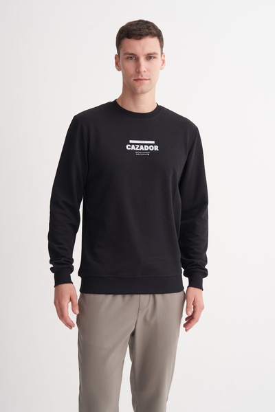 Cazador Ανδρικό Φούτερ 53980 ΜΑΥΡΟ