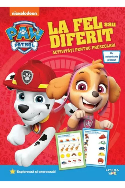 PAW PATROL Paw Patrol. Same or Different? Preschool Activities