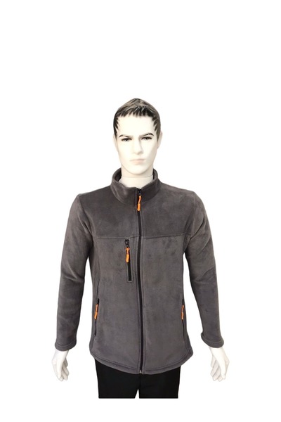 emrmadenietiket ملابس العمال وبيئة العمل - سترة شتوية بثلاثة جيوب (رمادي-أنثر...