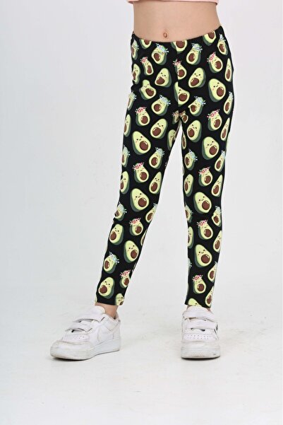 Toontoy Girl's Printed High Waist Basic Leggings