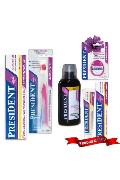 President Pachet de igienă orală cu clorhexidină