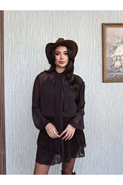 ESRAHELVACI Skirt with Velvet Lining Tulle Mini Dress