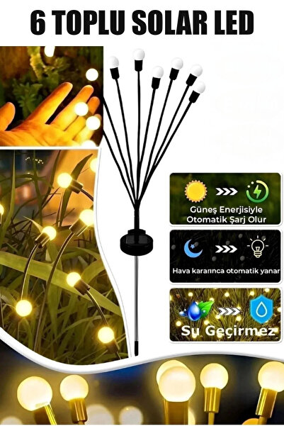 CMT 2 ADET 6 TOPLU YAYLI SOLAR LED