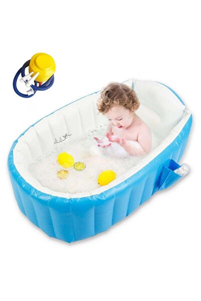 Arabest Portable Travel Baby Infant Bath Tub with Air Pump, Collapsible Design for Easy Storage, for Infants